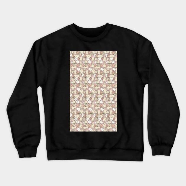 Bunny and cacao Crewneck Sweatshirt by kostolom3000